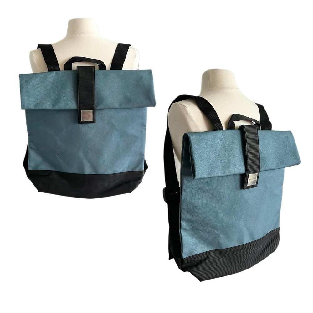 NWT Issey Miyake Parfums Blue Black Unisex Backpack Bag